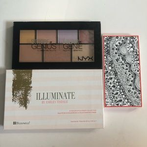 Face Palette Bundle- NYX, BH Cosmetics, & Sonia K.
